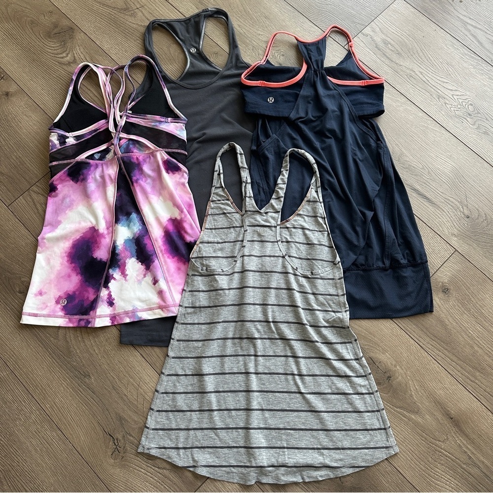 LULULEMON Bundle Lot of 4 Tank Tops all size 4